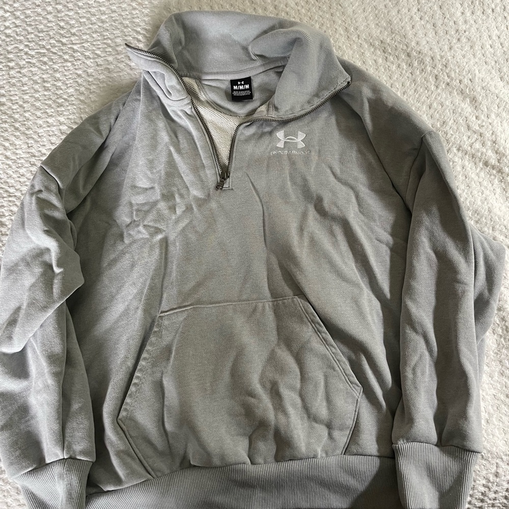 Under Armour Light Gray Zip-Up Jacket